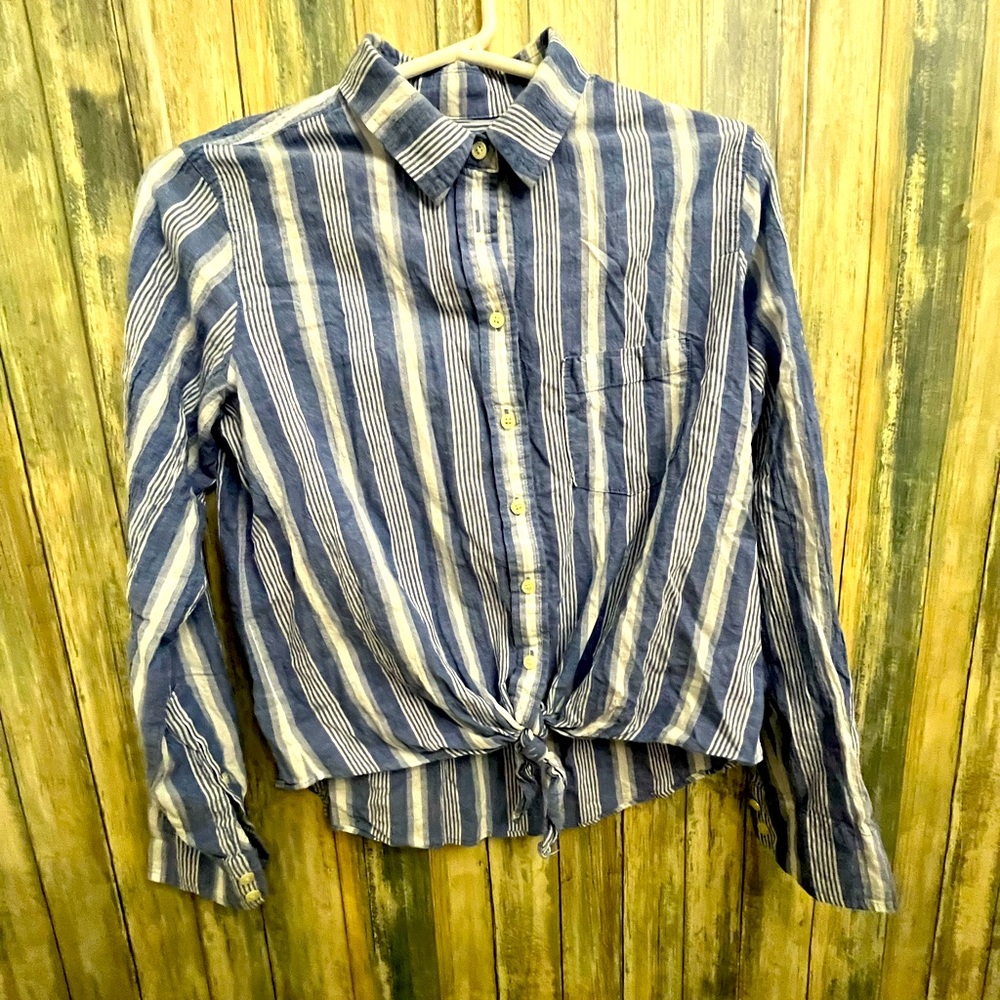 J. Crew striped blouse
